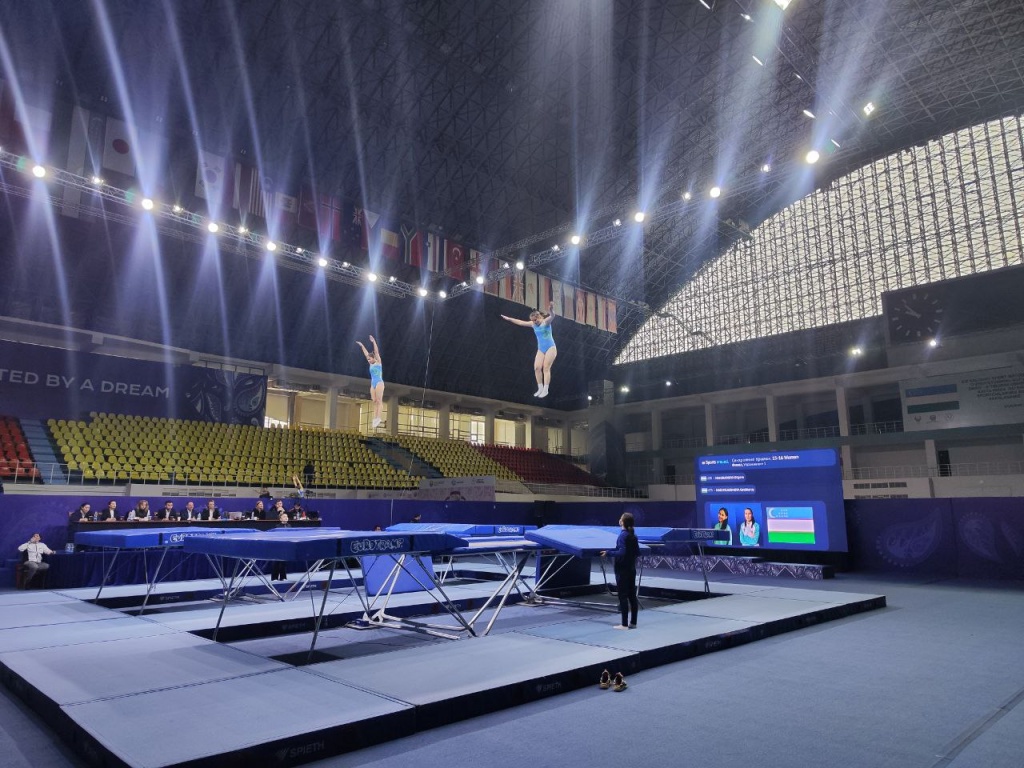 Российские батутисты завоевали весь комплект наград на международном турнире в Ташкенте 