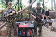 Энергия для передовой: зампред Воронежской гордумы Андрей Соболев передал бойцам электрогенератор и баннеры